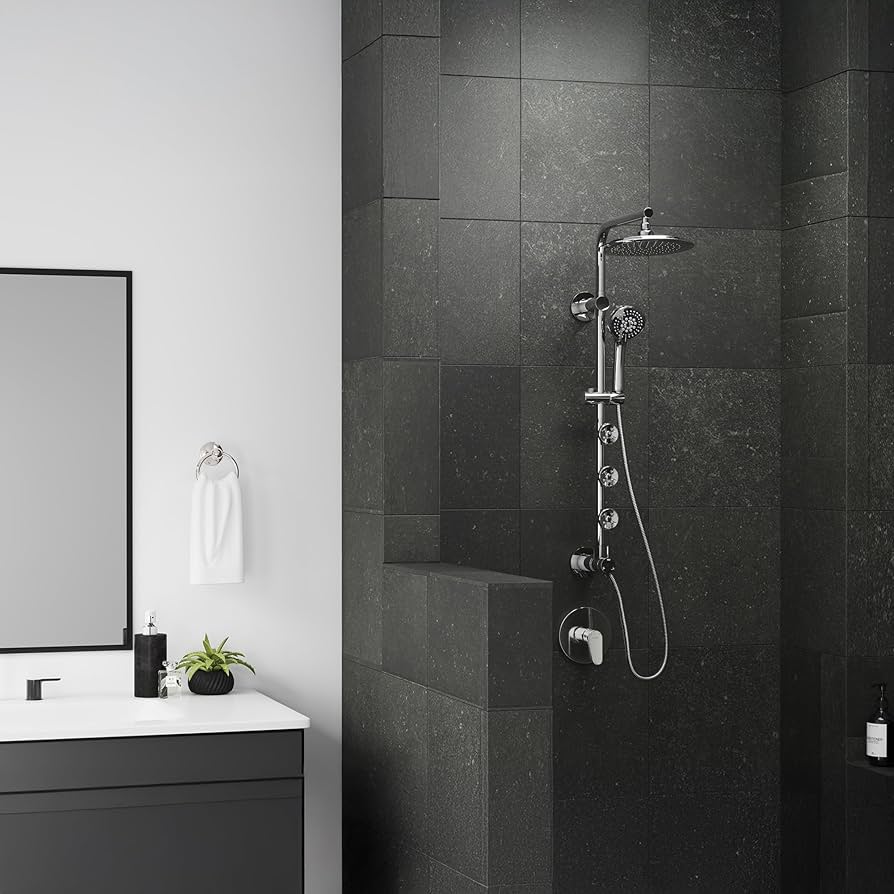 Lanai Rain Shower Head with Handheld Spray - 1089-CH
